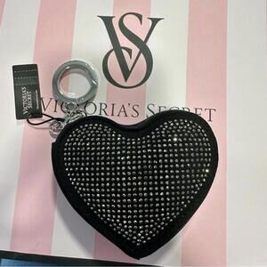 Victorias Secert Heart Pouch Keychain